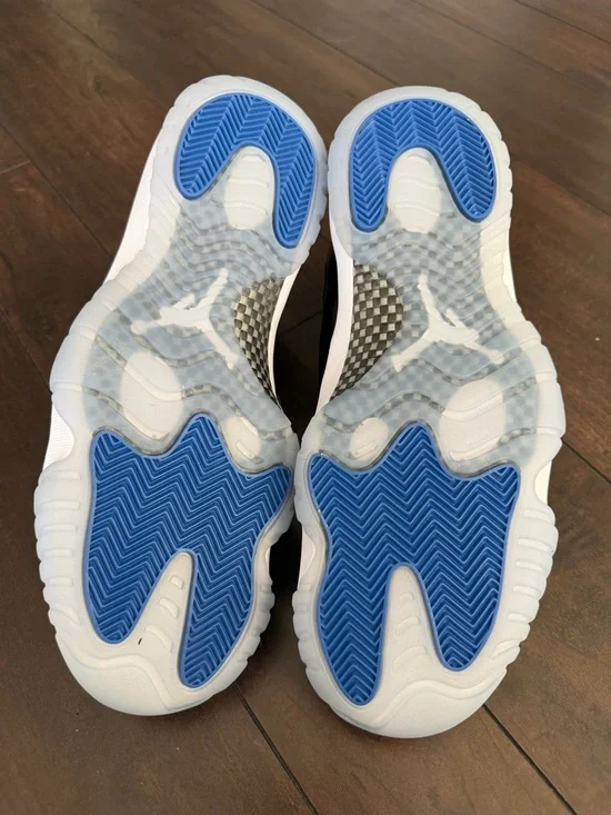 New Air Jordan 11 Retro Men’s Black Patent Low-Top Sneakers - Picture 3 of 4